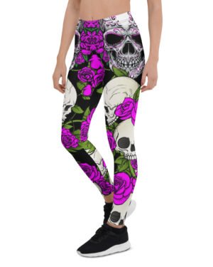 Pink Sugar Skull Leggings