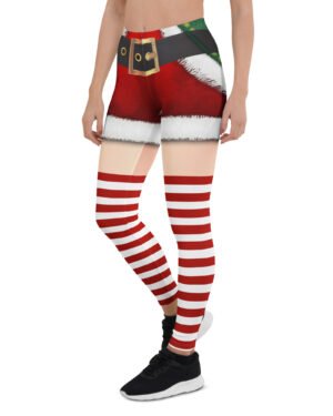 GRACIN Women’s Ugly Christmas Printed Santa Leggings